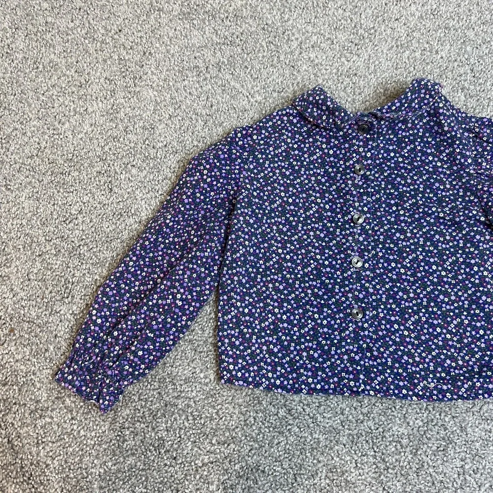 Vintage Polly Flinders‎ Shirt Girls 4T Peter Pan Collar Long Sleeve Made in USA